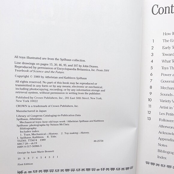 Mechanical Toys How Old Toys Work Athelstan Kathleen Spilhaus Hardcover 1st Ed - Picture 3 of 13